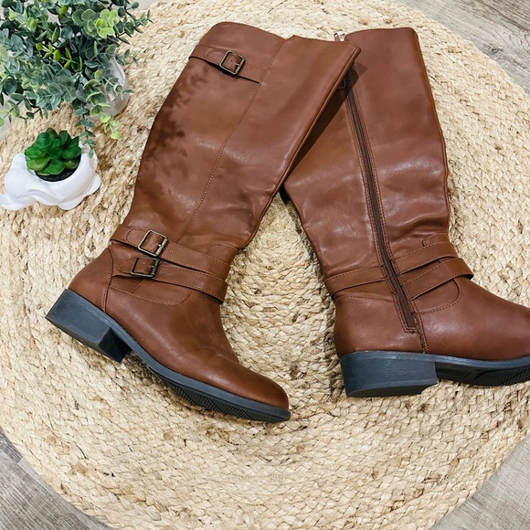 Lower East Side Brown Tall Boots - Picture 5 of 14